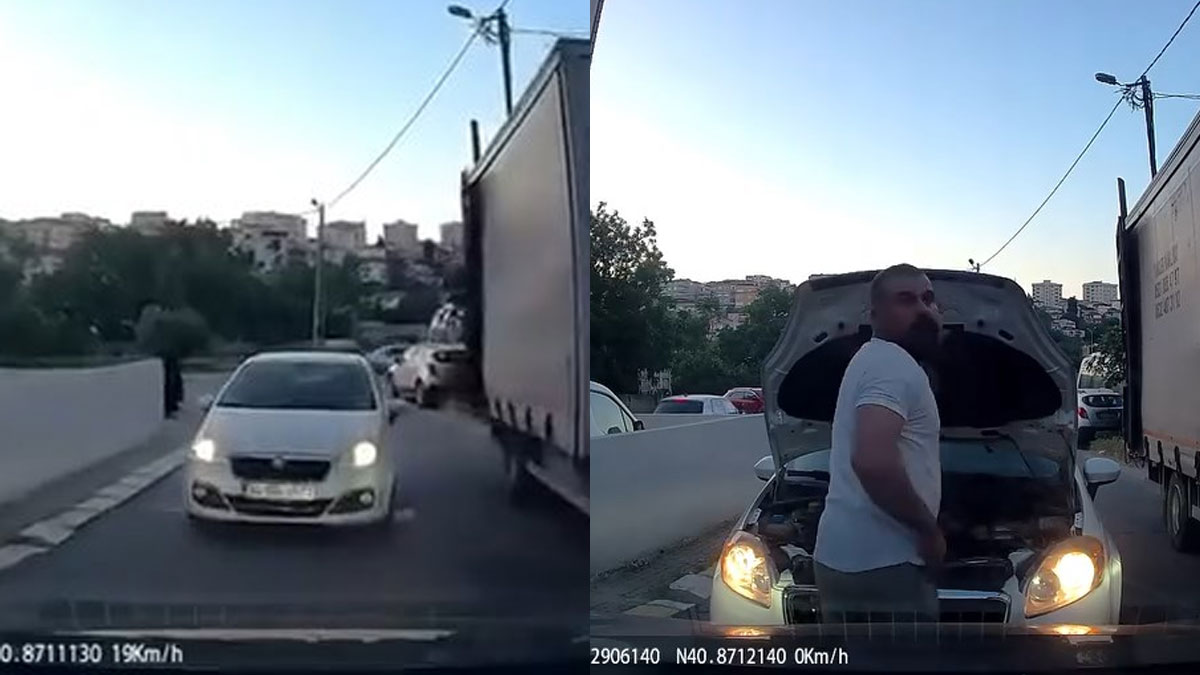 Pendik’te yol verme kavgası: Kaputu açıp 'aracım arıza yaptı' dedi, polisi arayınca ikna oldu