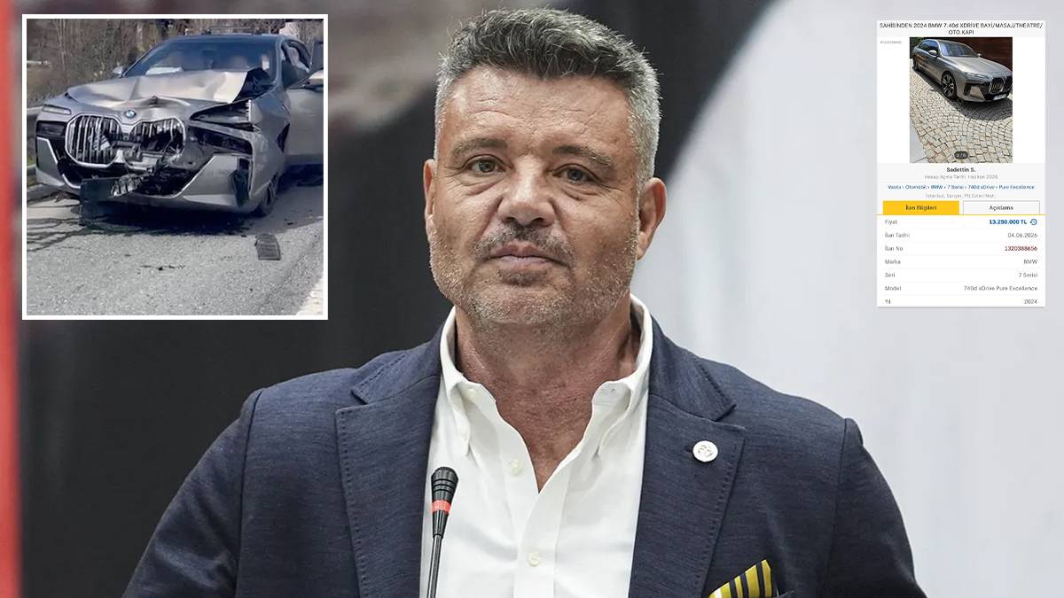 Sadettin Saran’ın kaza yaptığı araç satışa çıkarıldı: Tramer kaydı 3,1 milyon TL