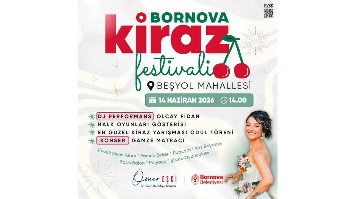 Bornova’da Kiraz Festivali Coşkusu Beşyol’u saraca
