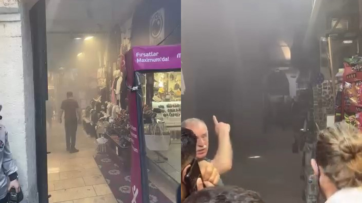 Kapalıçarşı'da yangın! Müdahale sürüyor