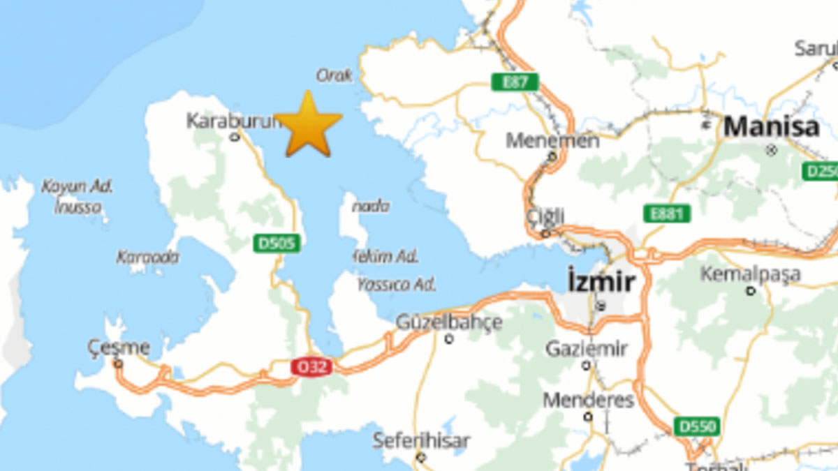 İzmir'de deprem