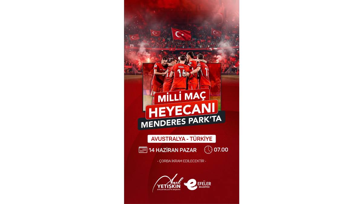 Aydın’da milli maç coşkusu