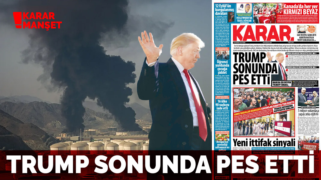 Trump sonunda pes etti