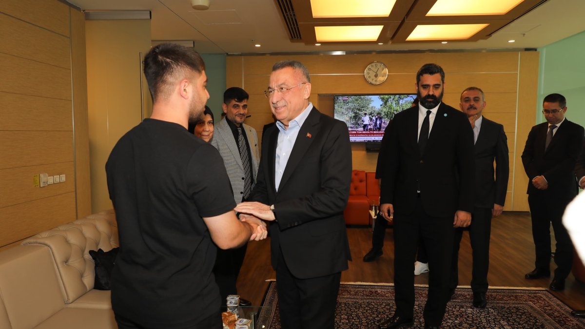 Fuat Oktay, Kerkük Valisi Mehmet Seman Ağa’nın babasının cenazesini Ankara’dan uğurladı