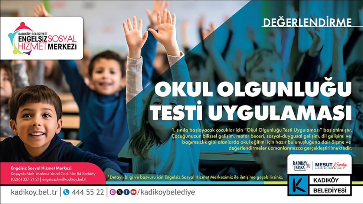 Kadıköy Belediyesinden “Okul Olgunluğu Testi” uygulaması