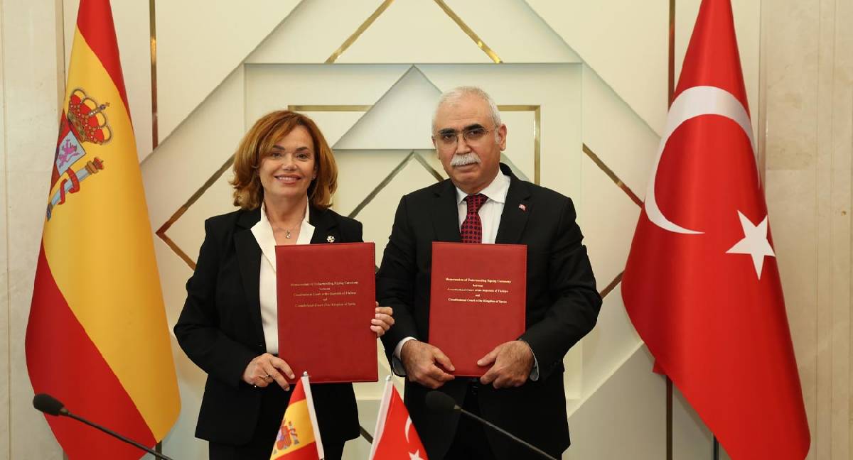 Türkiye ve İspanya Anayasa Mahkemesi arasında iş birliği anlaşması