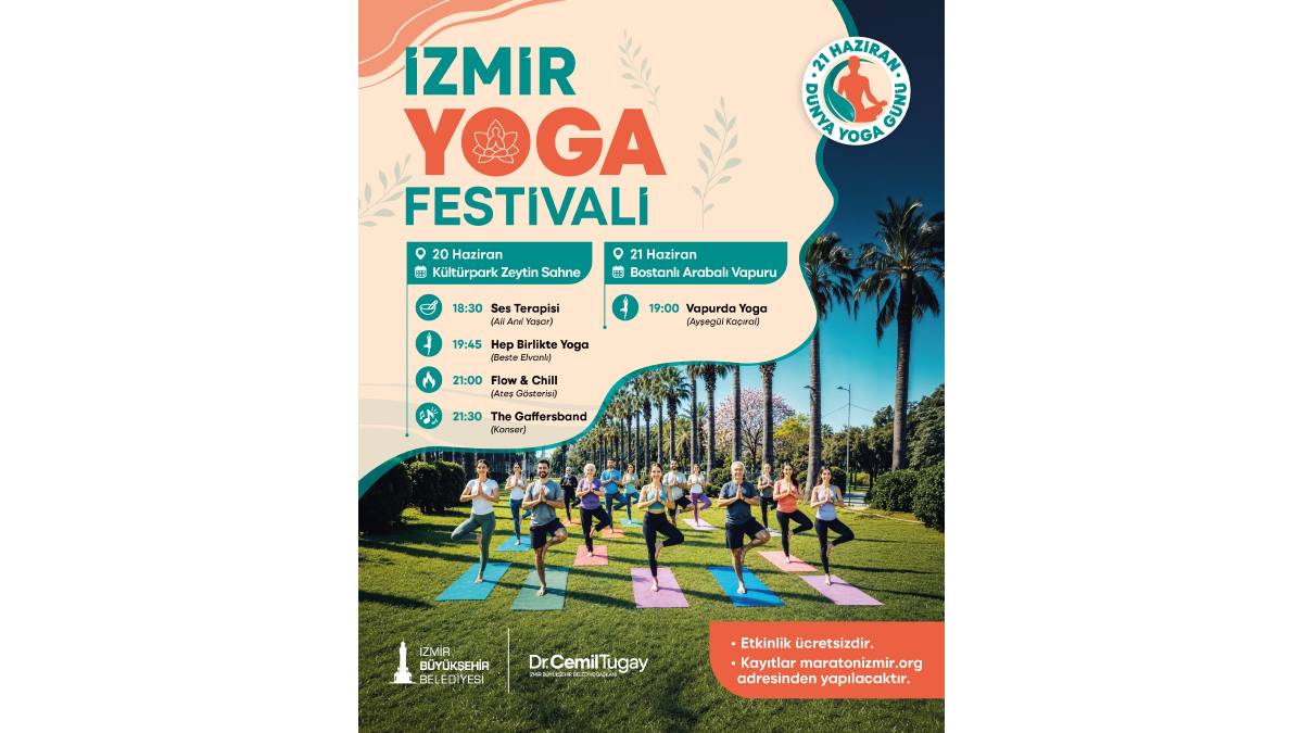 İzmir Yoga Festivali için iki günlük renkli program
