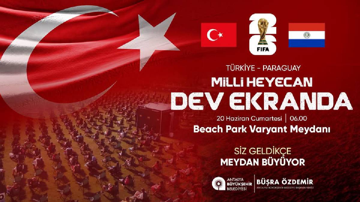 Milli maç heyecanı Varyant Meydanı'nda yaşanacak