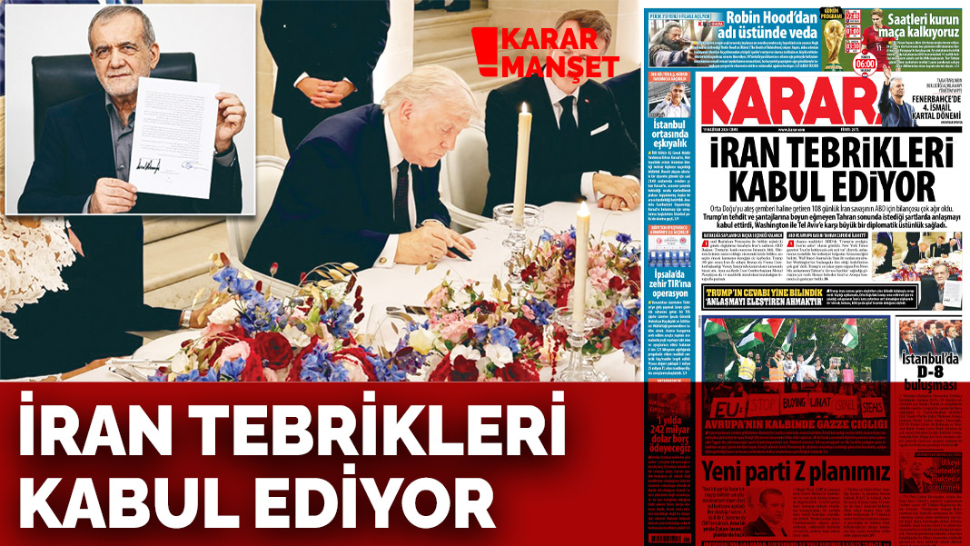 İran tebrikleri kabul ediyor