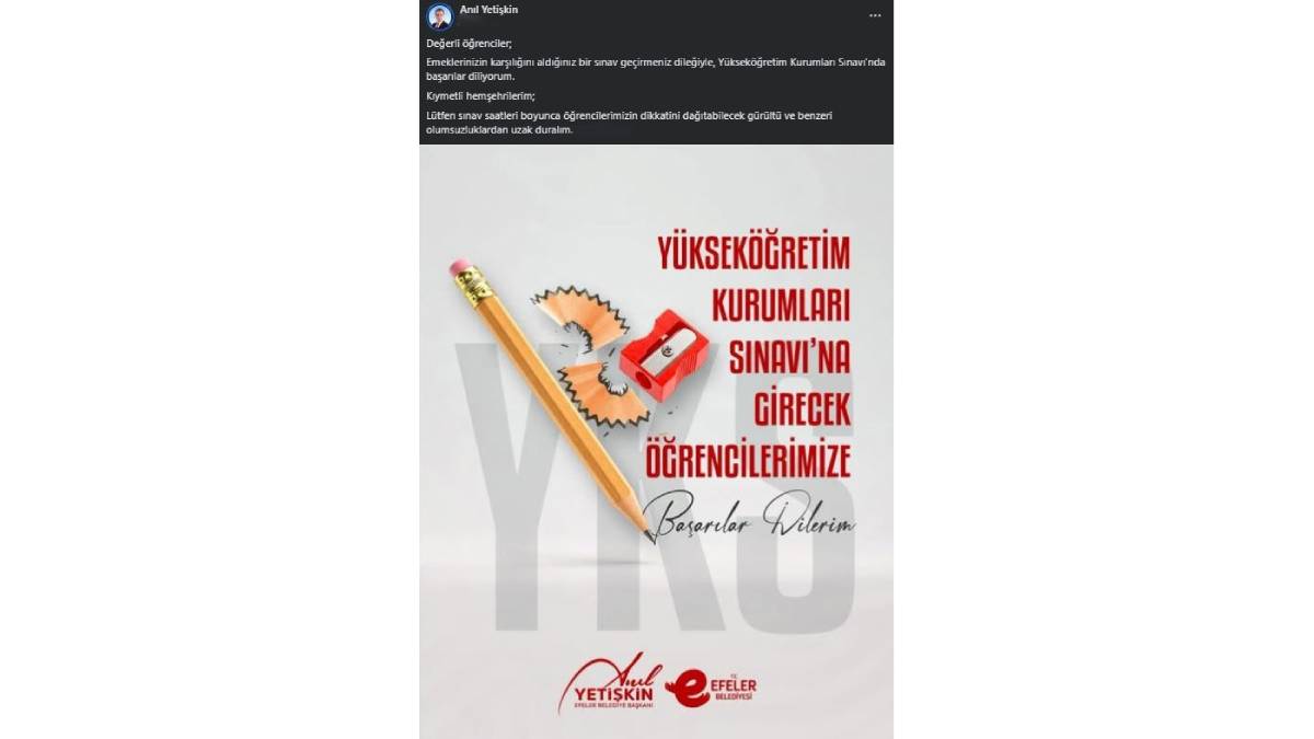Efeler Belediyesi duyurdu: YKS dolasıyla çöp toplama saatleri değişti