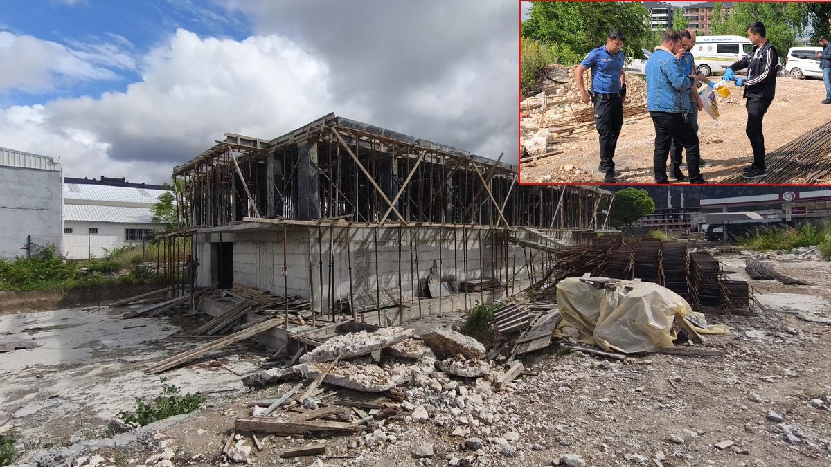 Kütahya'da inşaat iskelesi çöktü: 2'si ağır 4 işçi yaralandı