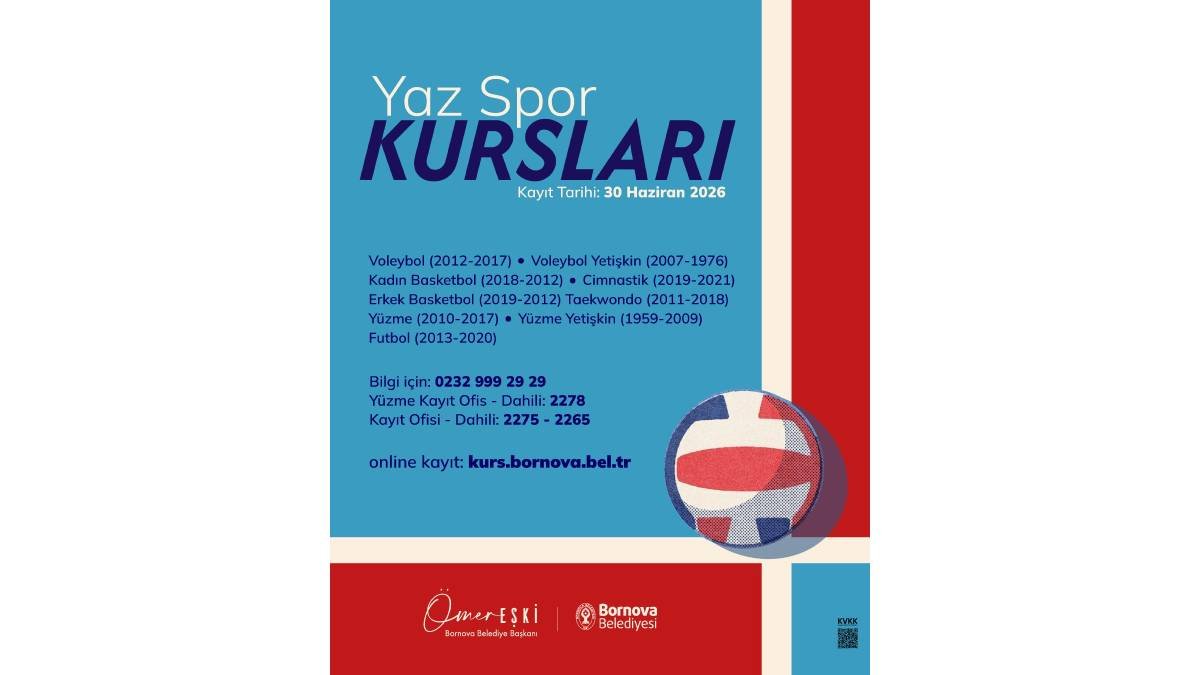 Yaz Spor Kursları kayıtları 30 Haziran'da başlıyor!