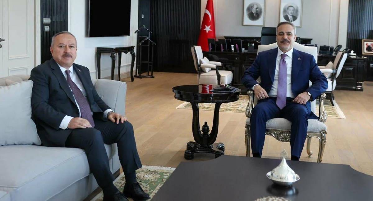 Dışişleri Bakanı Fidan ile Emniyet Genel Müdürü Ali Fidan bir arada