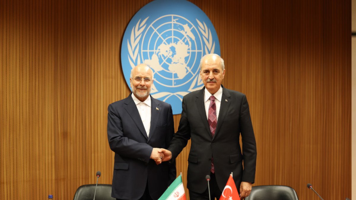 TBMM Başkanı Kurtulmuş, İran Meclis Başkanı Ghalibaf ile görüştü