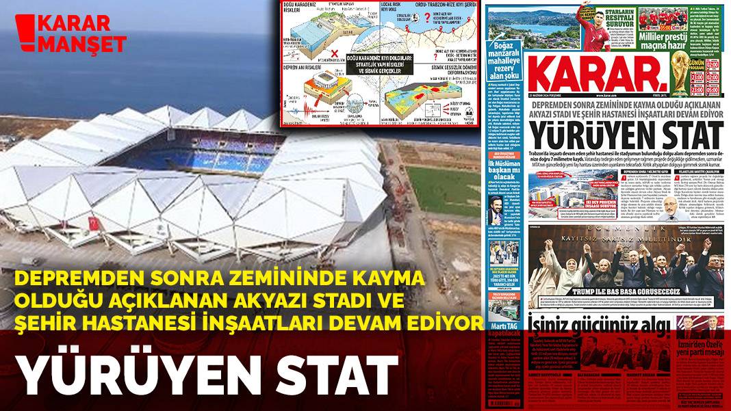 Depremden sonra zemininde kayma olduğu açıklanan akyazı stadı ve şehir hastanesi inşaatları devam ediyor: Yürüyen stat