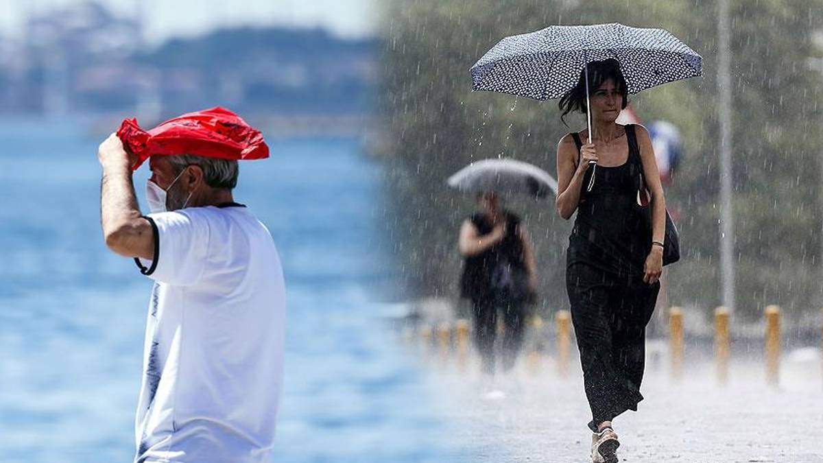 Meteoroloji il il uyardı: Sıcaklık ve sağanak yağış bir arada