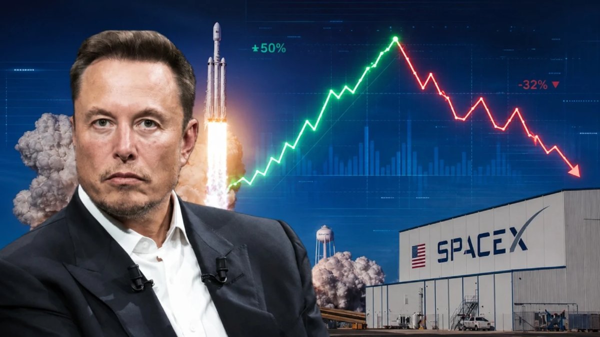 SpaceX hisselerinde rekor yükseliş sonrası sert düşüş