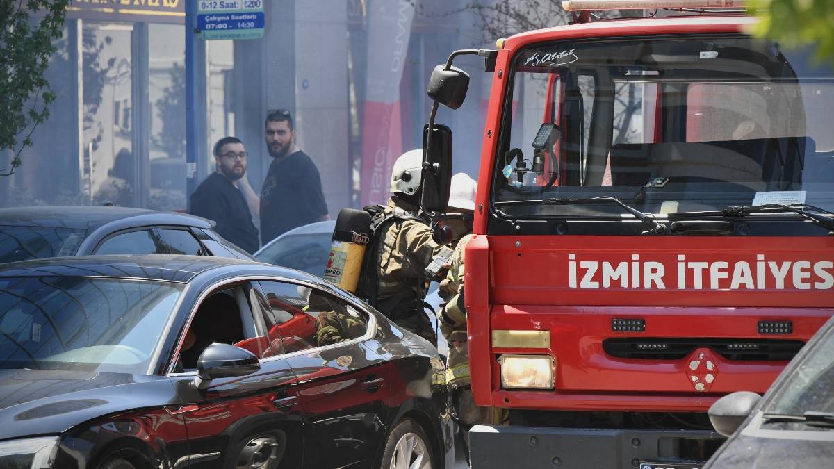 İş merkezinde nefes kesen yangın tatbikatı