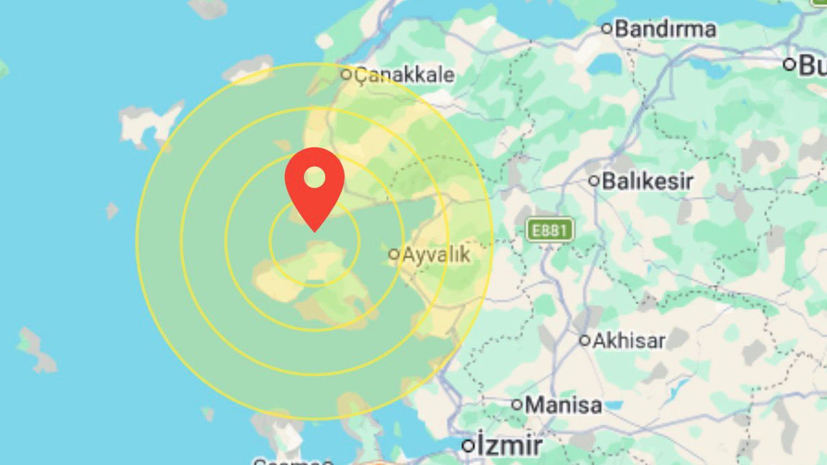 Çanakkale açıklarında deprem