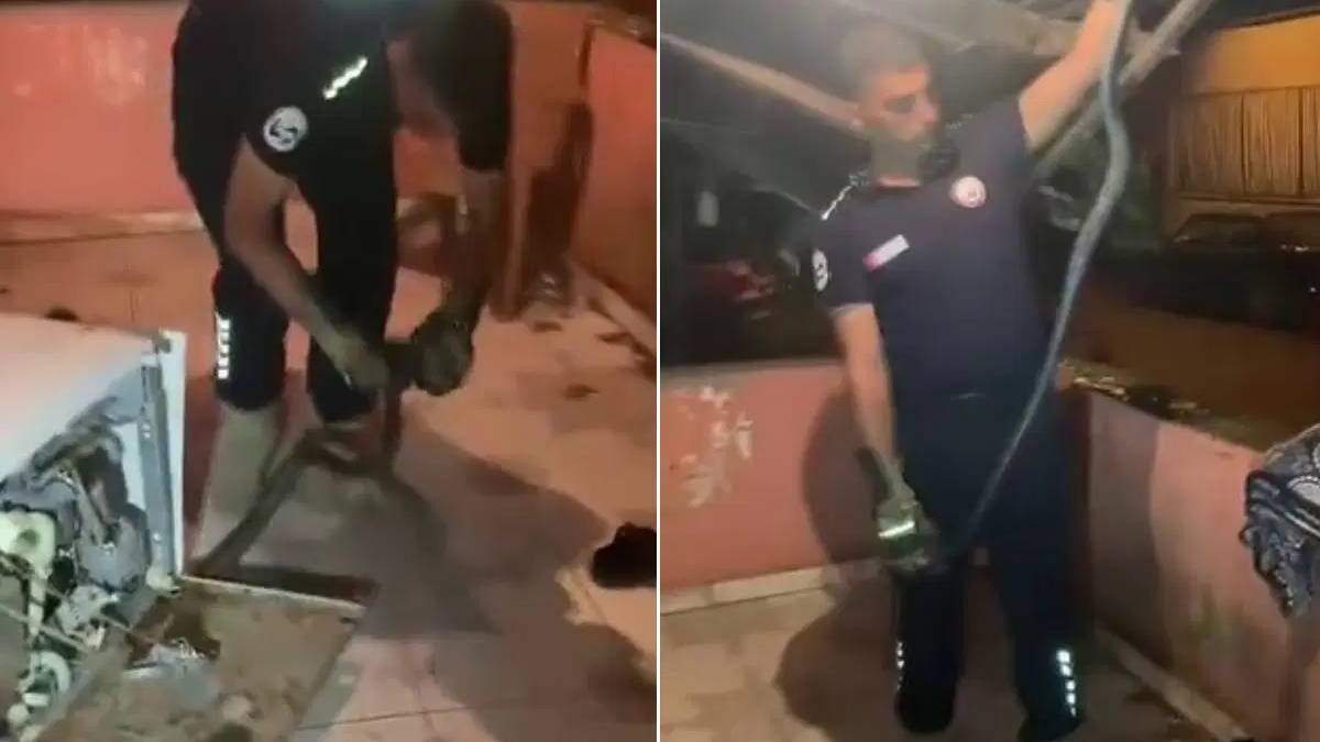 Hatay'da korkutan olay: Bulaşık makinesinde 2 metrelik yılan çıktı
