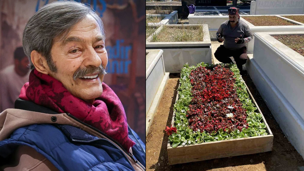Sevenleri Kadir İnanır'ı yalnız bırakmadı: Mezarı çiçeklerle donatıldı