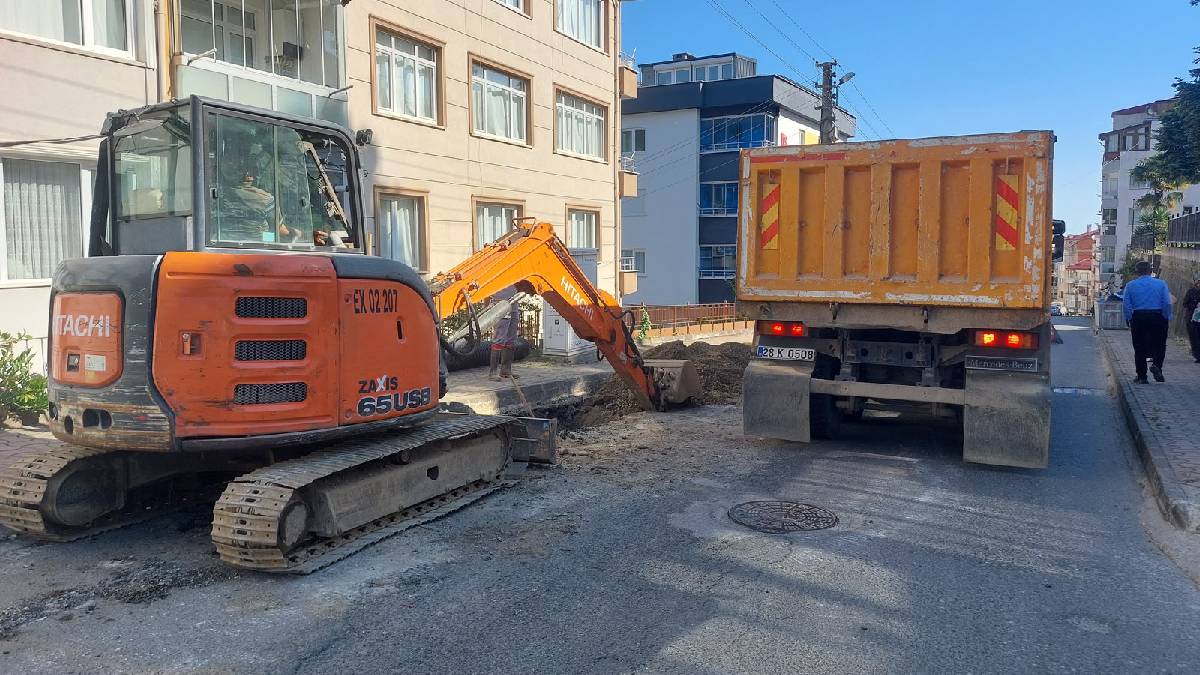 Giresun Belediyesinden Nizamiye Mahallesi'ne altyapı yatırımı