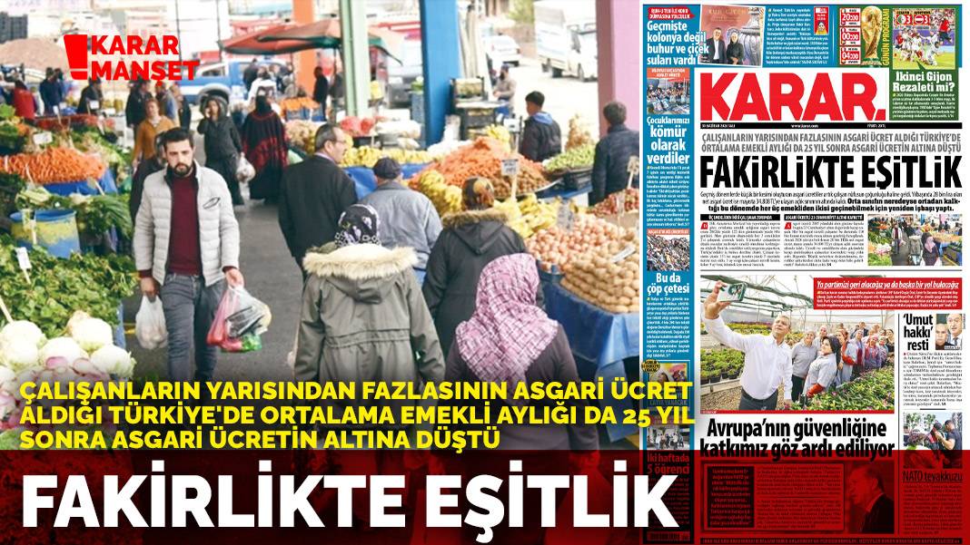Fakirlikte eşitlik