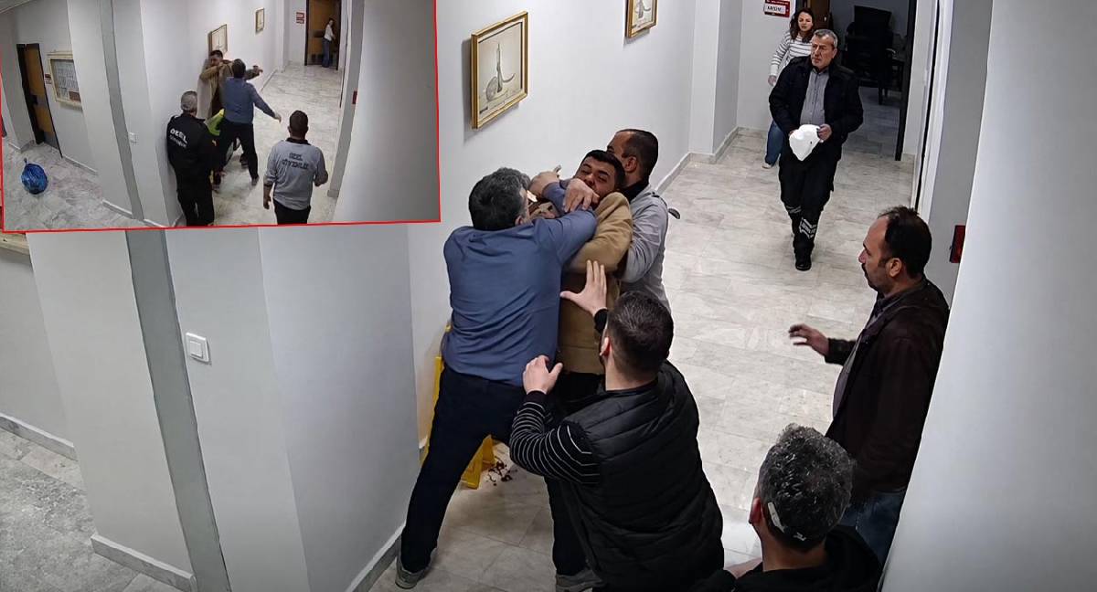 Hastane müdürünün personele dayağı kamerada: Valilik inceleme başlattı