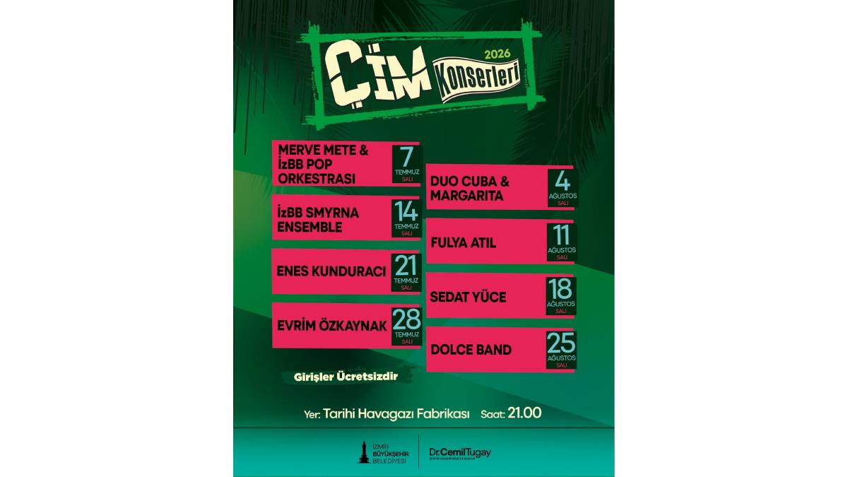 Çim Konserleri yaza renk katacak