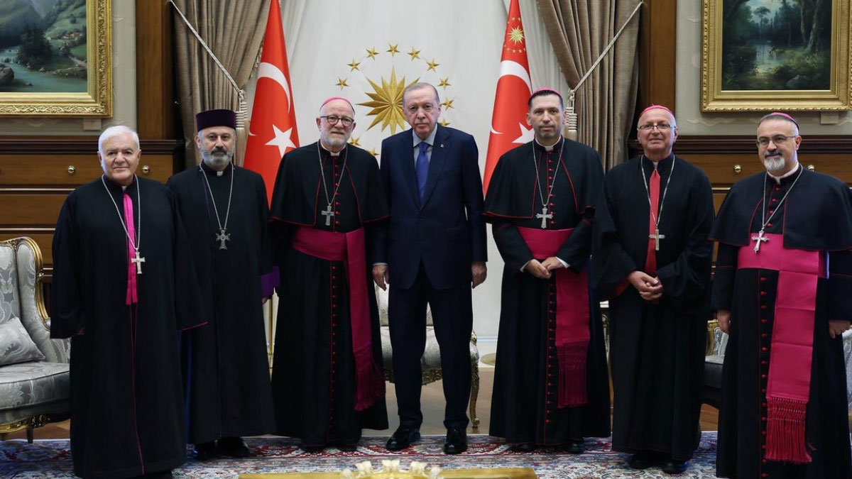 Cumhurbaşkanı Erdoğan, Türkiye Katolik Episkoposlar Heyeti'ni kabul etti