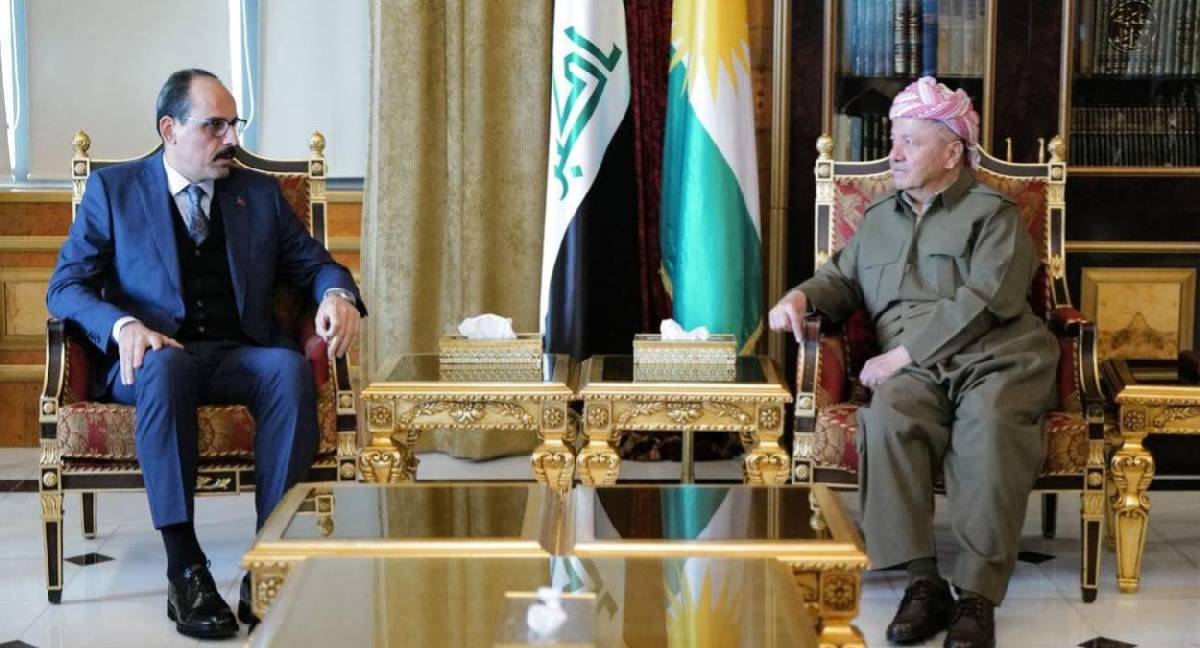 MİT Başkanı Kalın Erbil'de Barzani ile görüştü