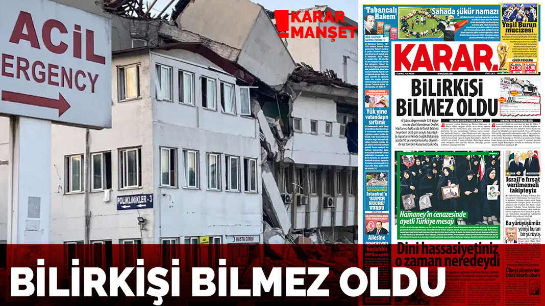Bilirkişi bilmez oldu
