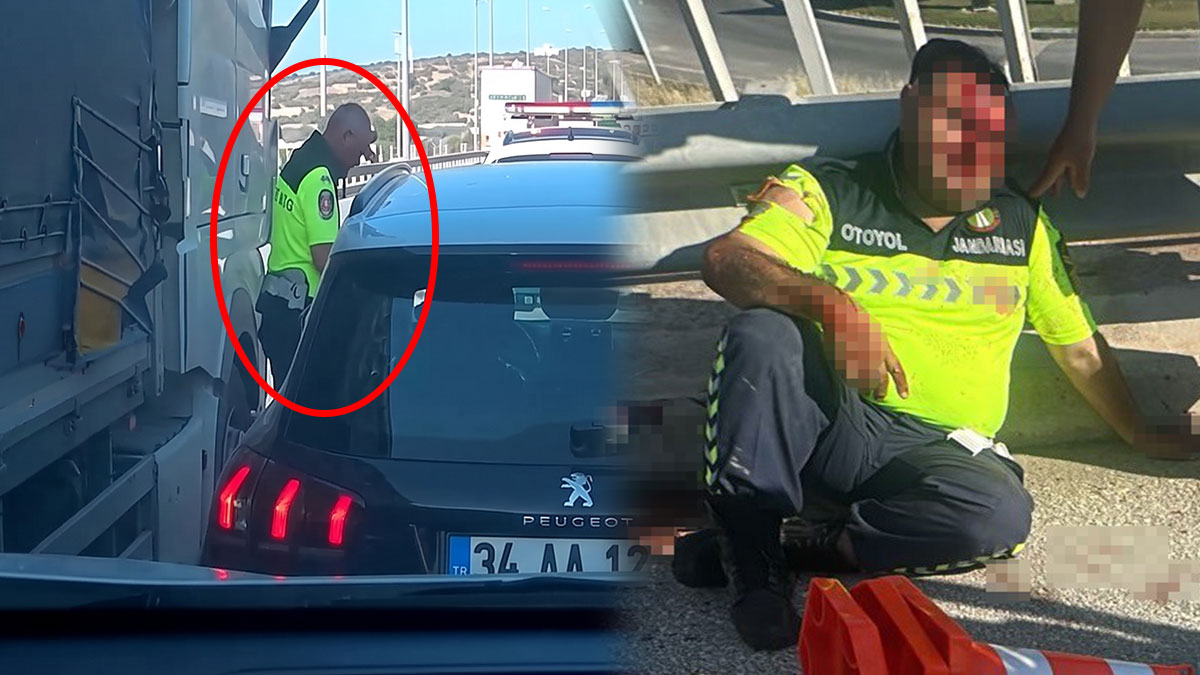 Tır ile otomobil arasında sıkışan jandarma feci şekilde yaralandı