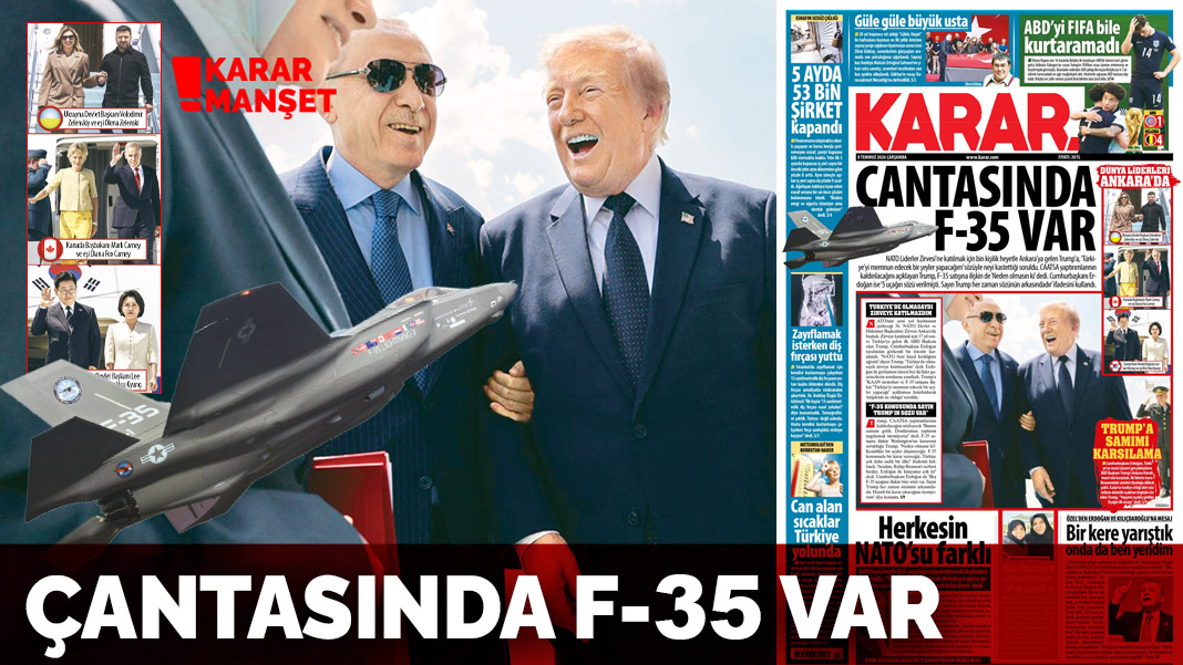 Çantasında F-35 var