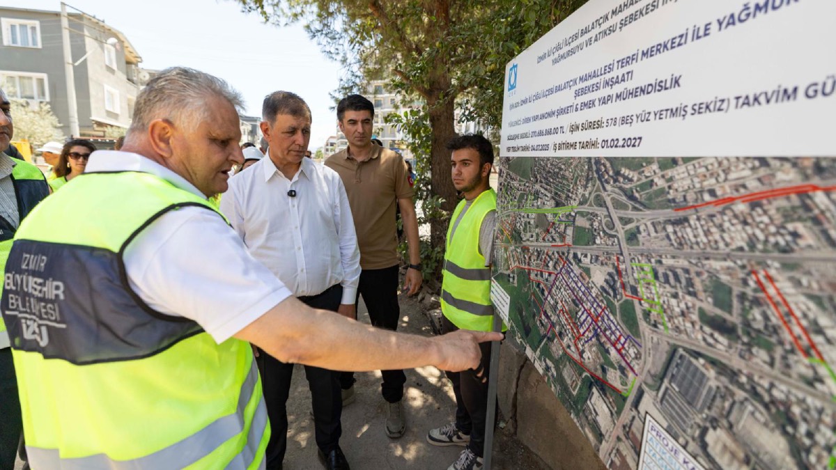 İzmir’de Balatçık’ın altyapısı 350 milyon liralık yatırımla yenileniyor