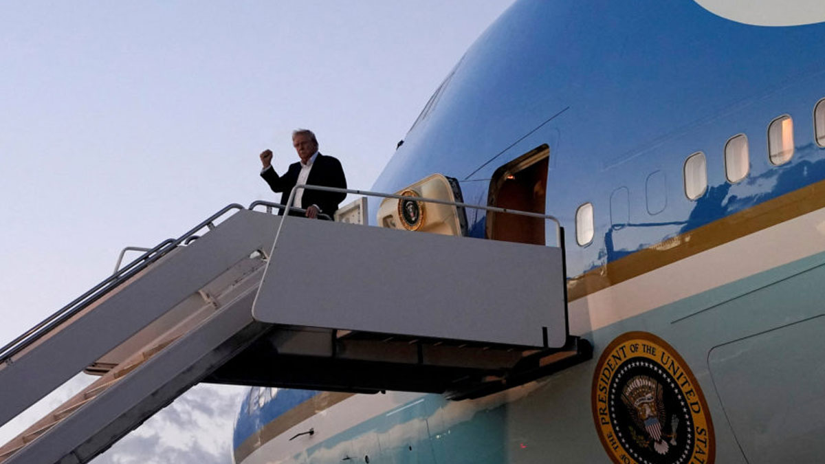 Trump'tan sürpriz karar: Türkiye’den ayrılırken Katar'ın bağışladığı yeni uçağa binmedi