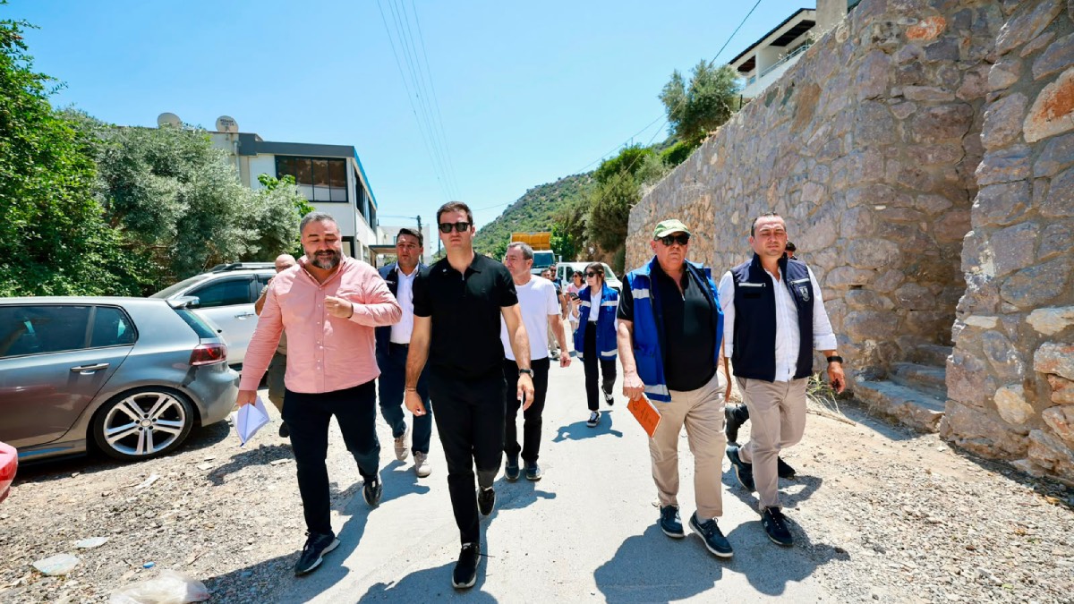 Bodrum Belediye Başkanı Mandalinci, Konacık’ta saha incelemesi yaptı