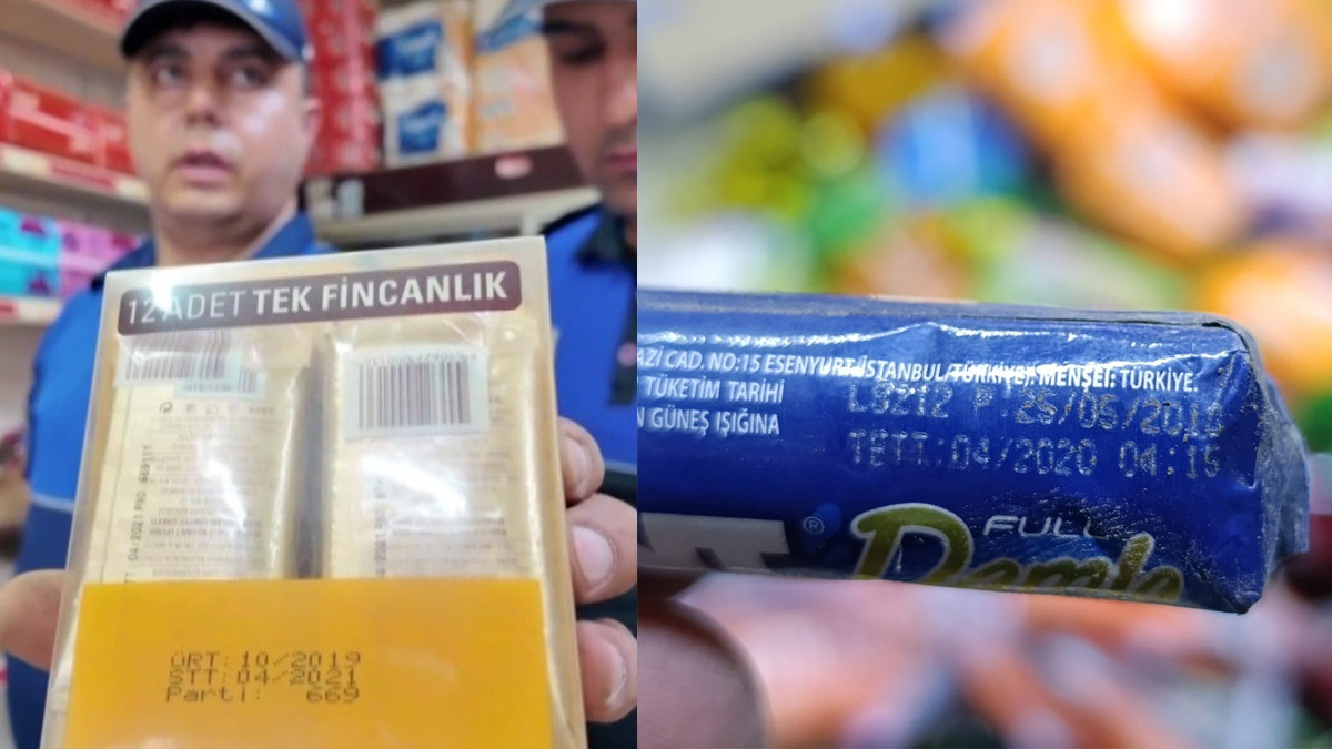 Kilis'te market denetiminde skandal! Raflarda 2016 tarihli ürünler bulundu