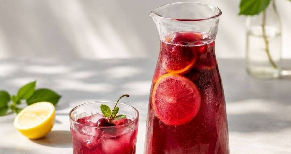 Yaz sıcaklarında içinizi serinletecek: Ev yapımı ferahlatıcı kirazlı limonata tarifi