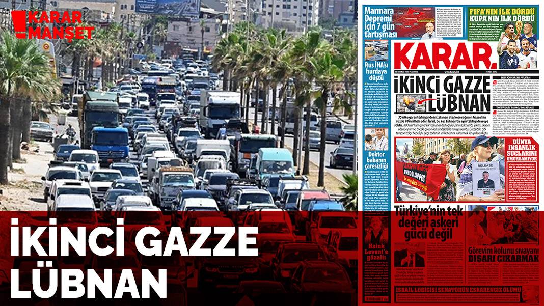 Gazze’den sonra sıra Lübnan’da