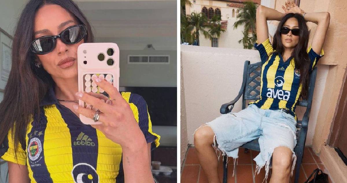 Dünyaca ünlü oyuncudan Fenerbahçe şov: Shay Mitchell Fenerbahçe forması giydi