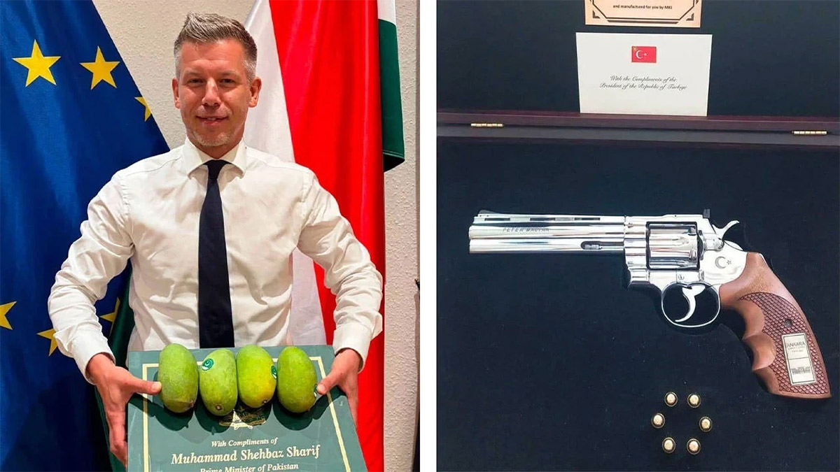 Macaristan Başbakanı, Cumhurbaşkanı Erdoğan'ın hediyesine gönderme yaptı: "Herkes tabanca hediye etmez"