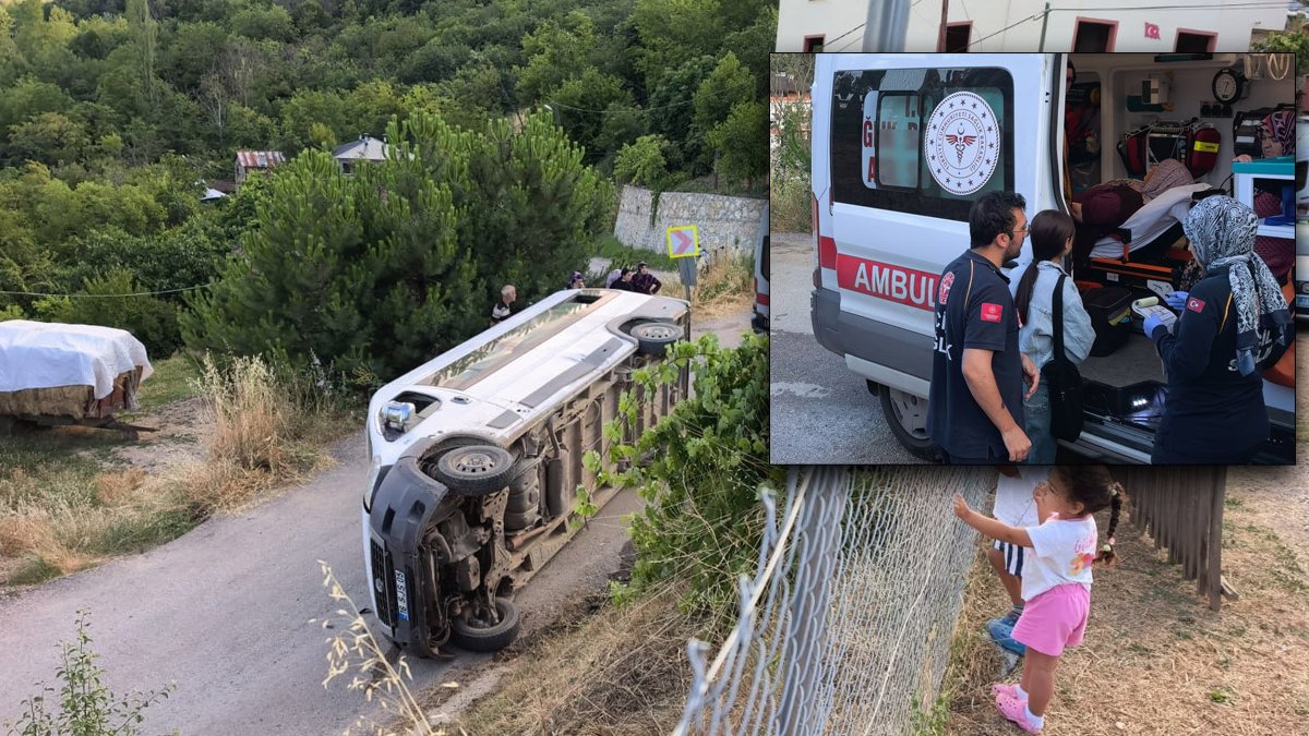 Bursa’da tarım işçilerini taşıyan minibüs devrildi: yaralı