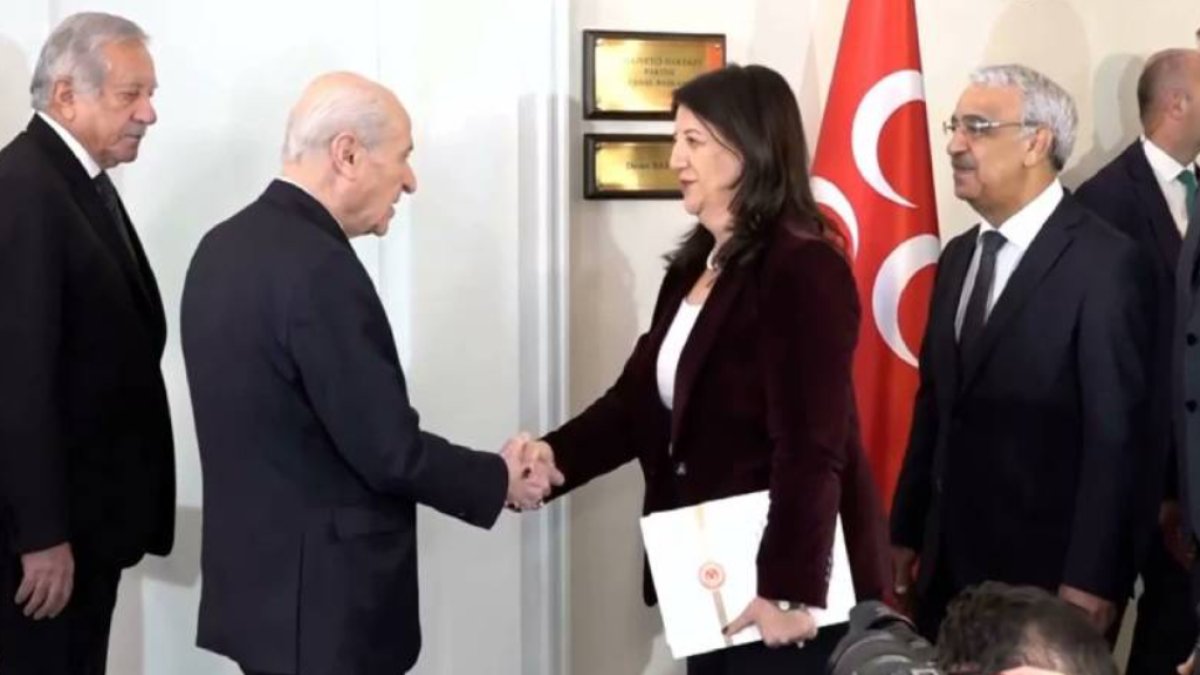 DEM Parti heyetinden Bahçeli'ye ziyaret