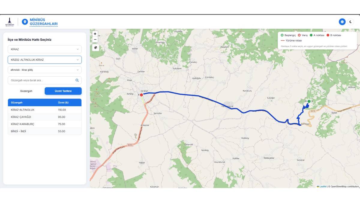 İzmir Büyükşehir’in yeni web sitesi yayında: 400 minibüs hattının güzergâh ve ücret bilgileri artık tek platformda