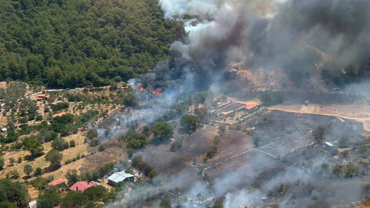 Fethiye’de orman yangını