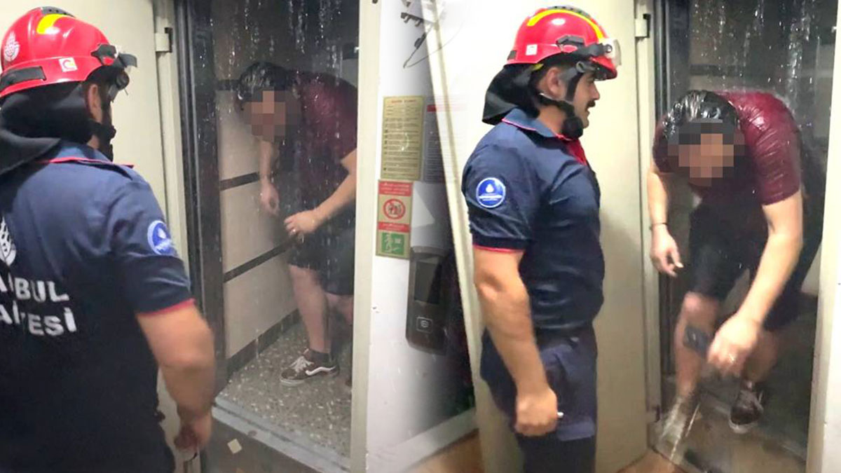 Kentsel dönüşüm binasında tek başınaydı: Su basan asansör bozulunca mahsur kaldı