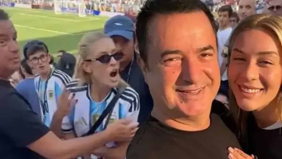 Acun Ilıcalı'nın eşi Çağla Ilıcalı tribünde taraftarlarla birbirine girdi: Otur uyarısı gerginlik çıkardı!