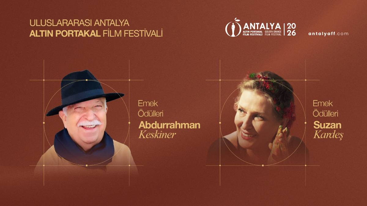 Altın Portakal’da Sinema Emek Ödülleri Abdurrahman Keskiner ve Suzan Kardeş’e verilecek