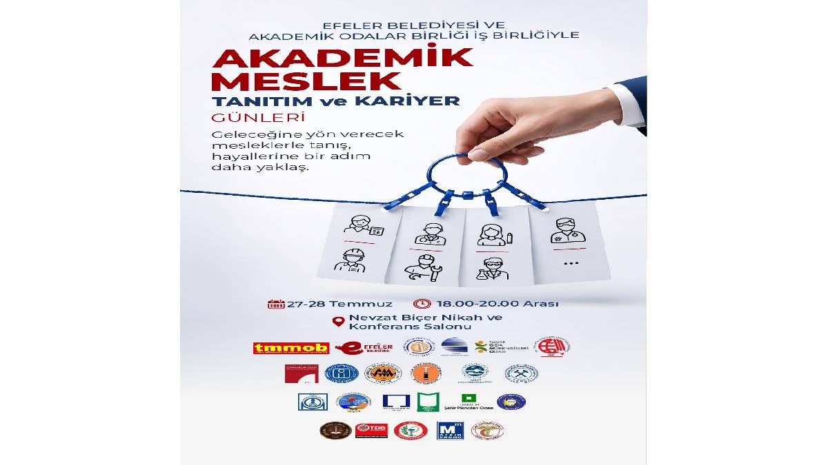 Efeler'de Akademik Meslek Tanıtım ve Kariyer Günleri başlıyor